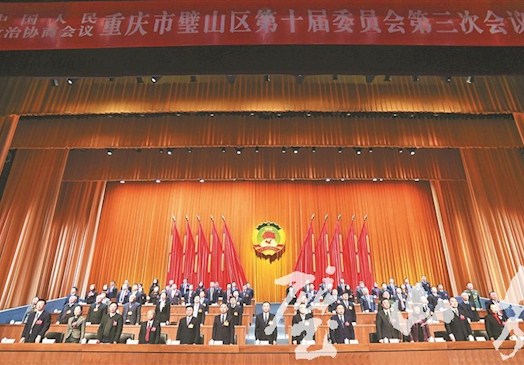 區政協十屆三次會議勝利閉幕